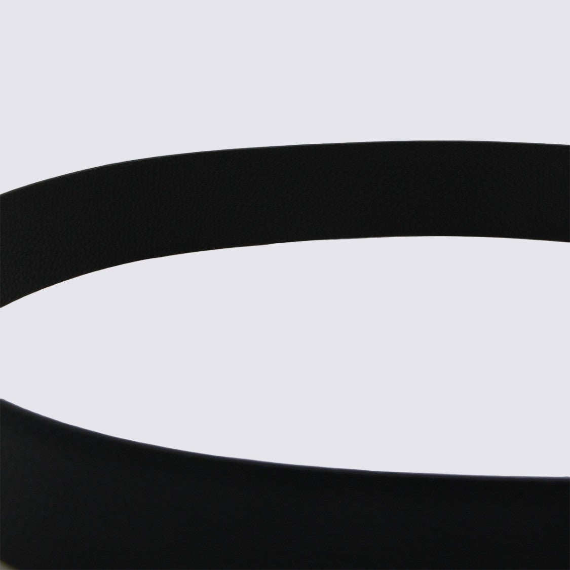 Tom Ford Black Leather Reversible T Buckle Belt