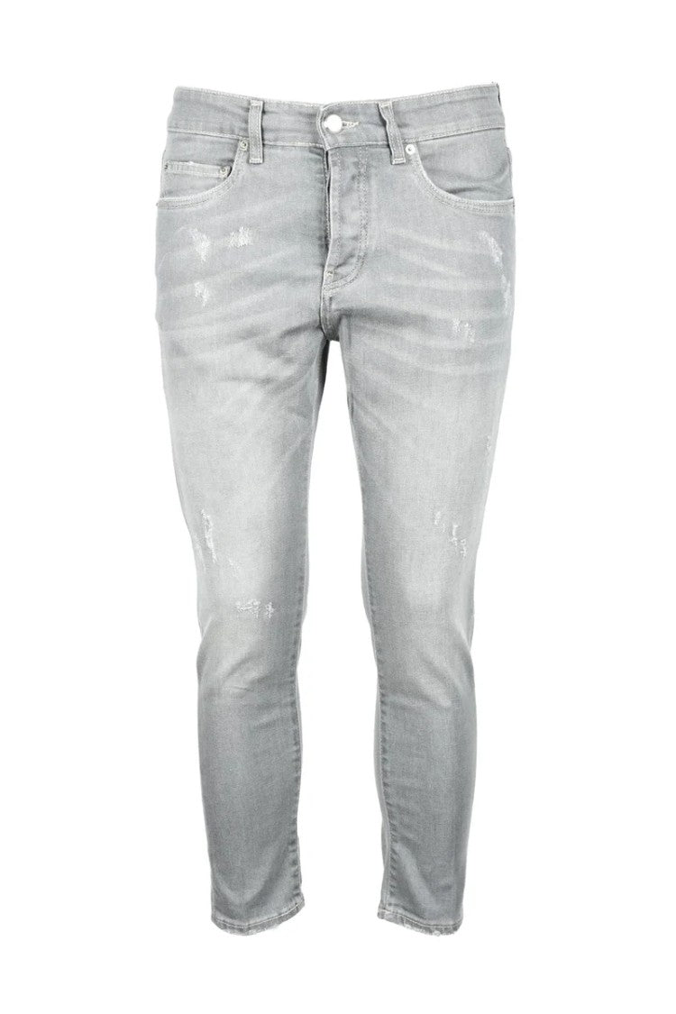 Low Brand Grey Slim Stretch Jeans