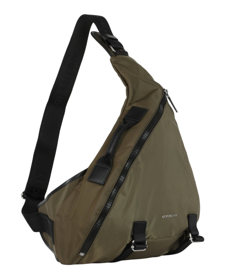 Givenchy Medium G-Zip Triangle Bag In Nylon