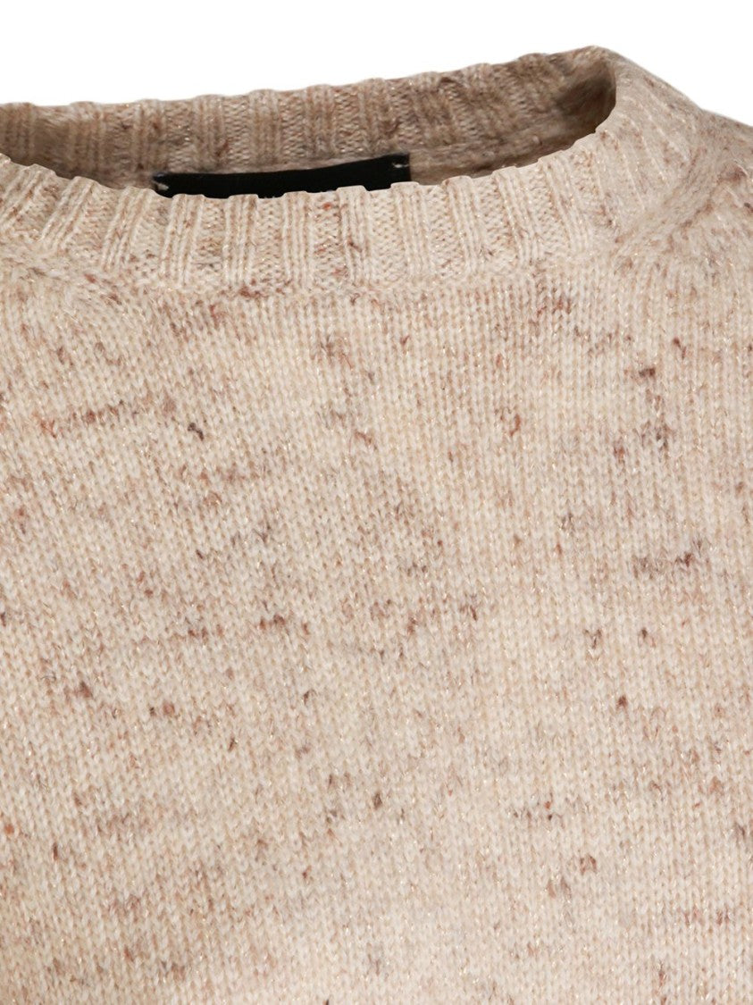 Fabiana Filippi Speckled Knit Balloon Sleeve Sweater