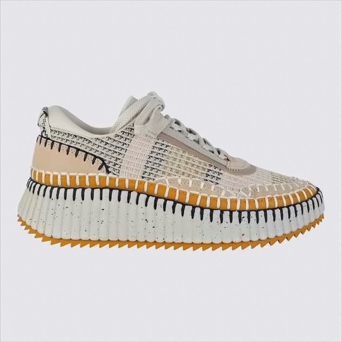 Chloé Textured Chunky Sole Sneakers