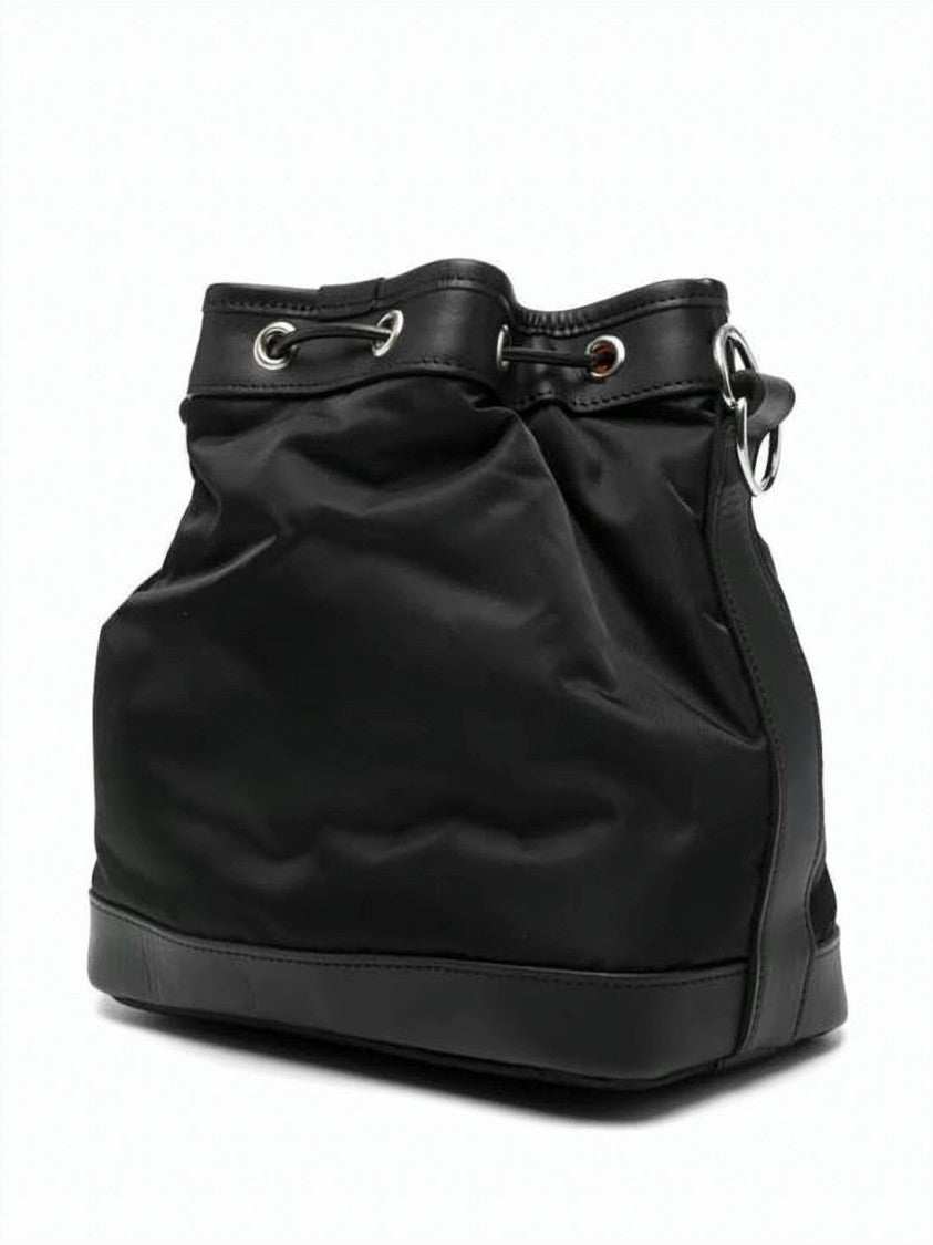 Porter Drawstring Black Tote Bag