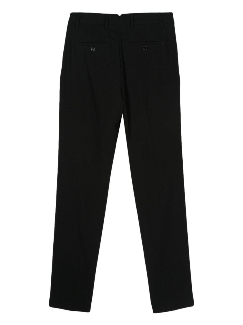 Ami Paris Mid-Rise Tapered Trousers With Dart Detailing