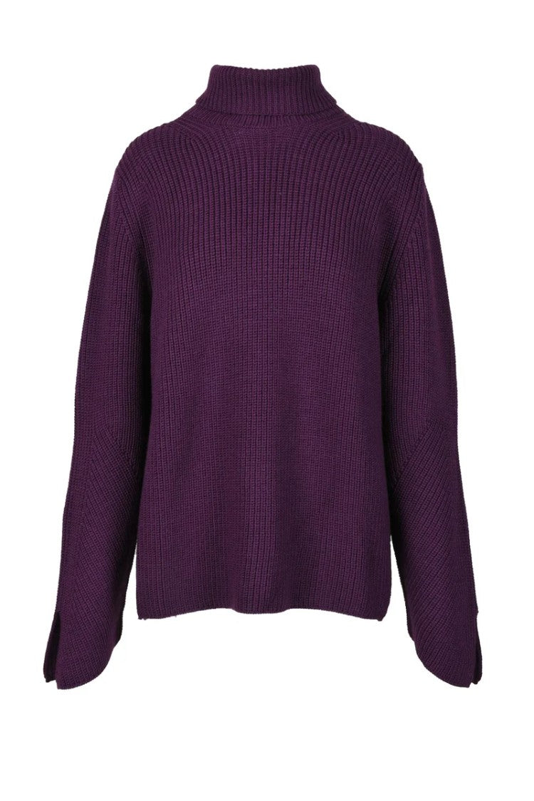 Forte Forte Wool And Elastane Sweater - Purple