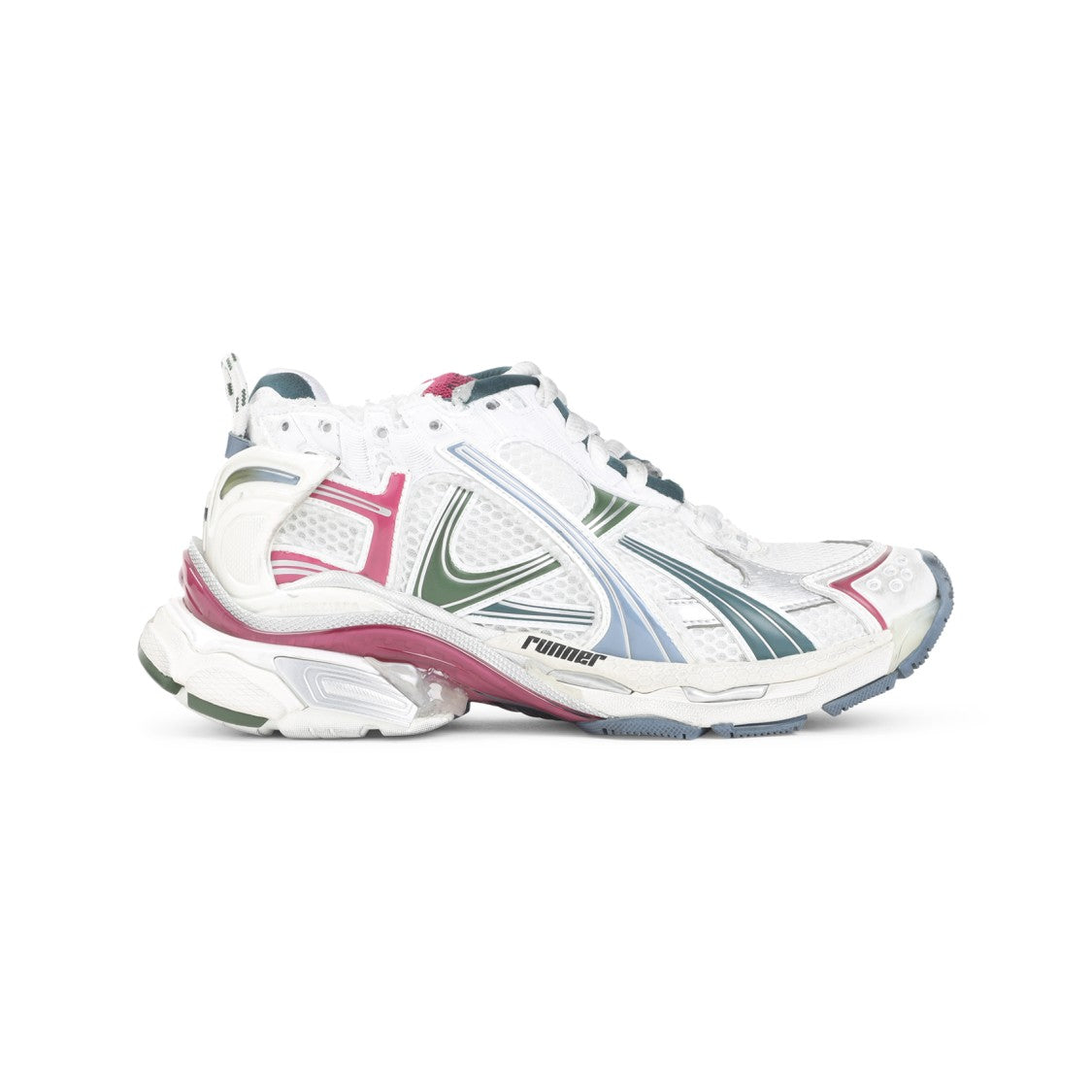 Balenciaga Multicolour Runner Sneakers With Lace-Up Design