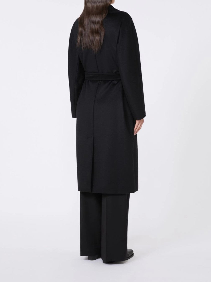 Weekend Wkdresina Black Tie-Belt Coat