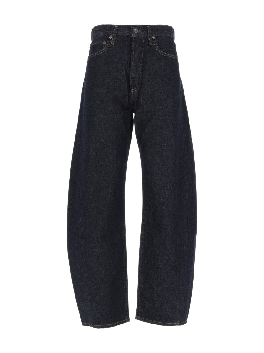 Agolde High-Waisted Curved Tapered Jeans With Panel Design