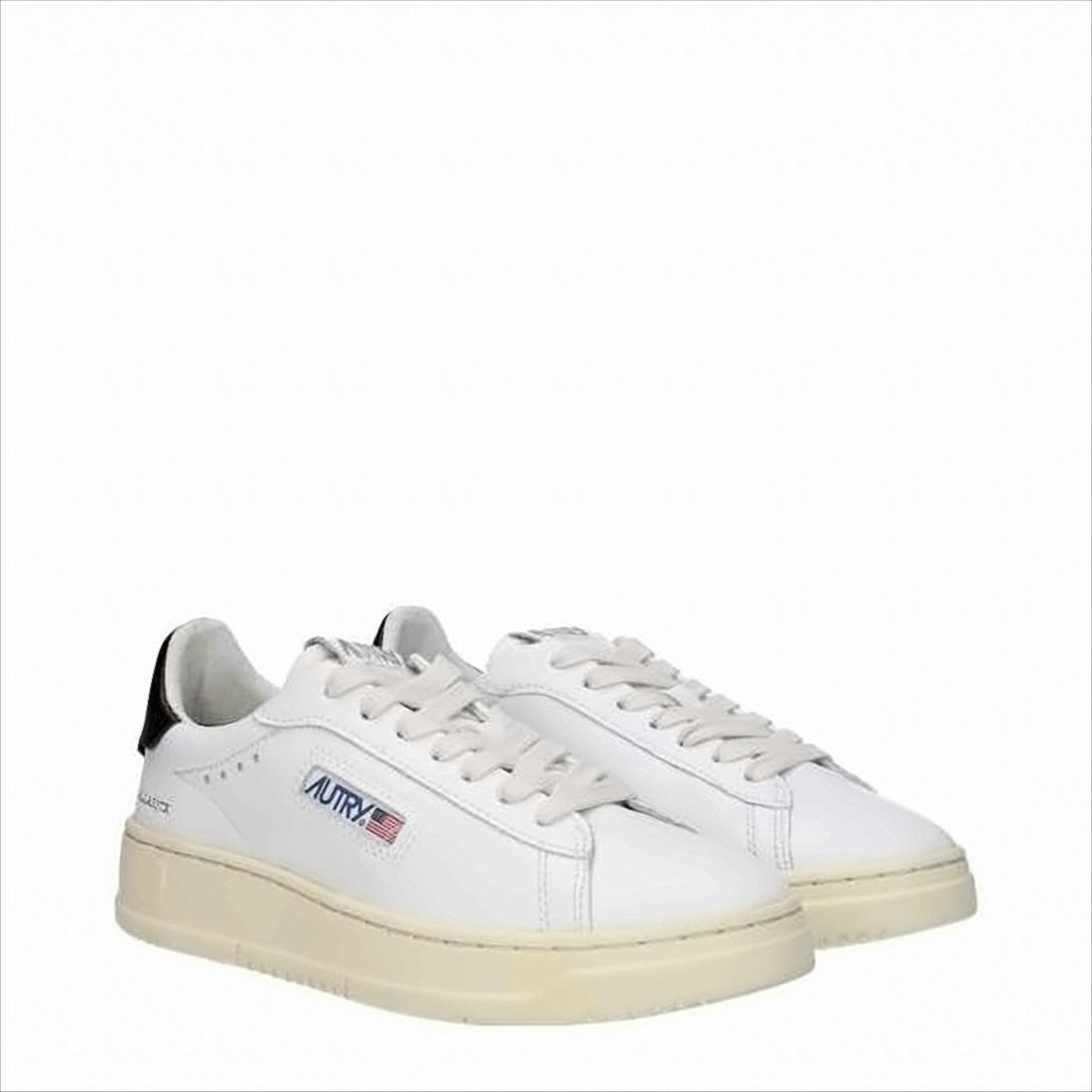 Autry Low-Top White Leather Sneakers With Vintage Detailing