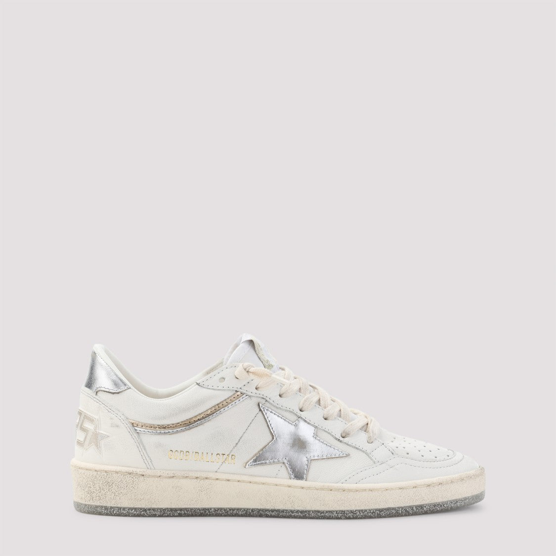 Golden Goose Optic White Goat Leather Ballstar Sneakers