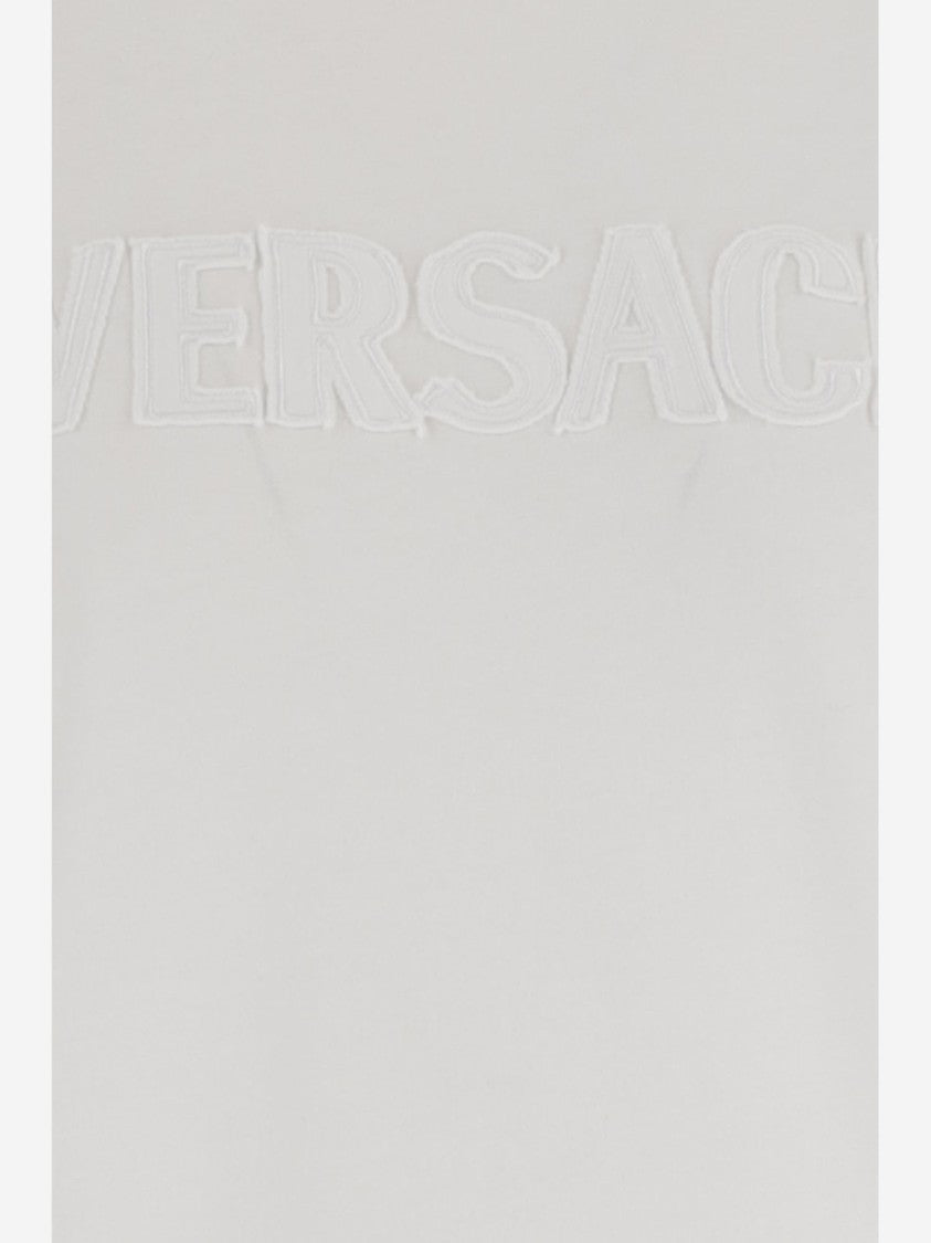 Versace Cotton T-Shirt With Logo
