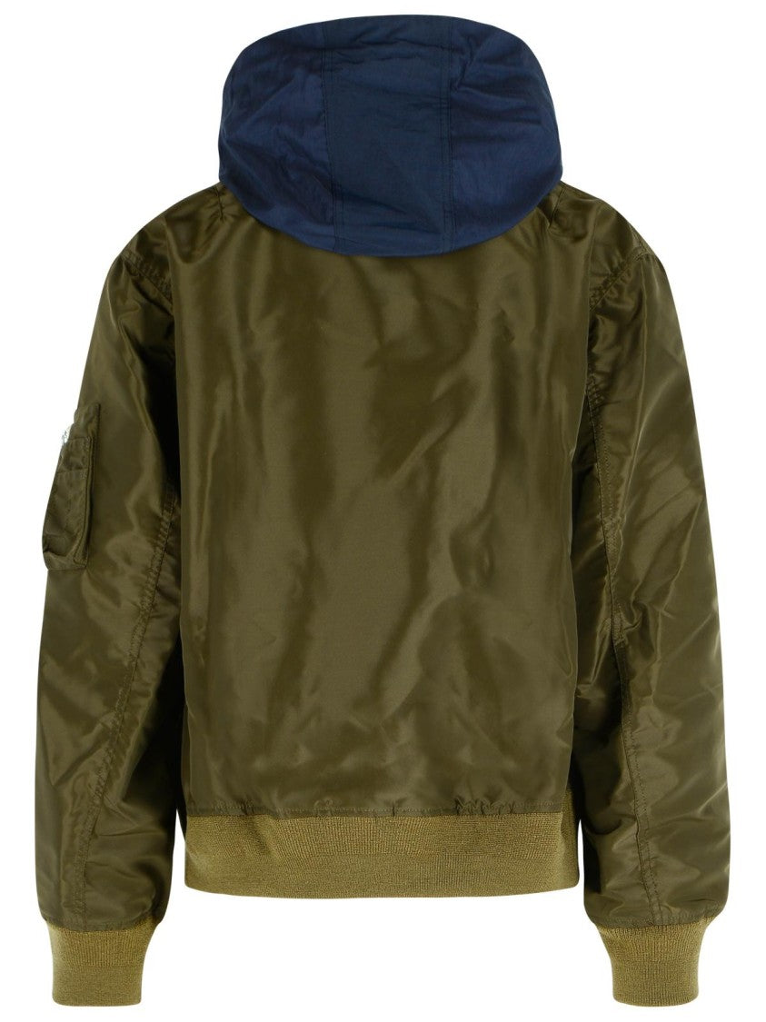 Sacai Green Nylon Jacket