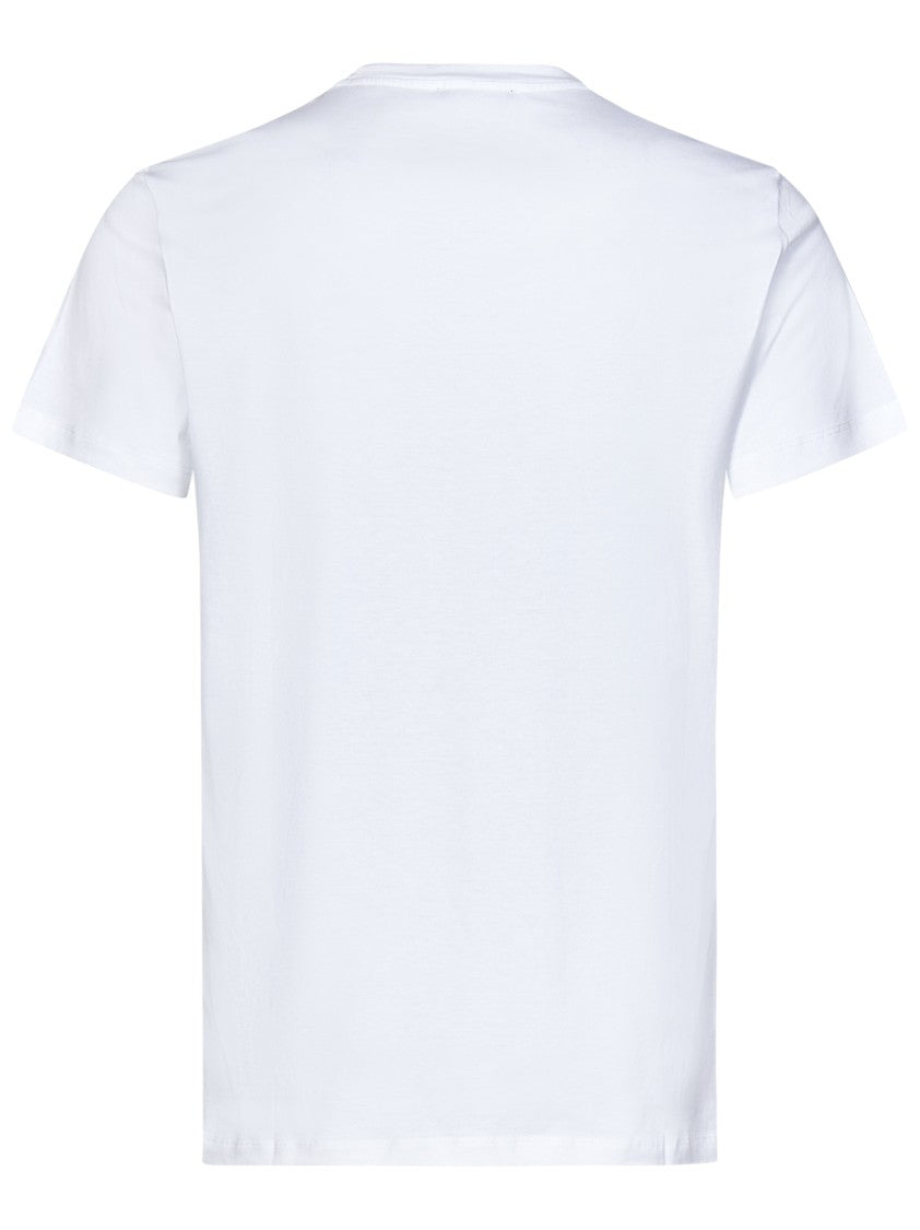Balmain White Cotton Jersey Crewneck T-Shirt