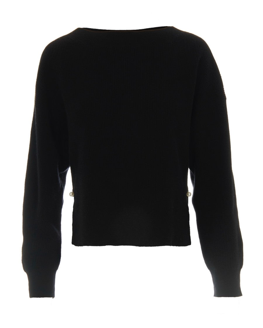 Liu Jo Black Wool Sweater
