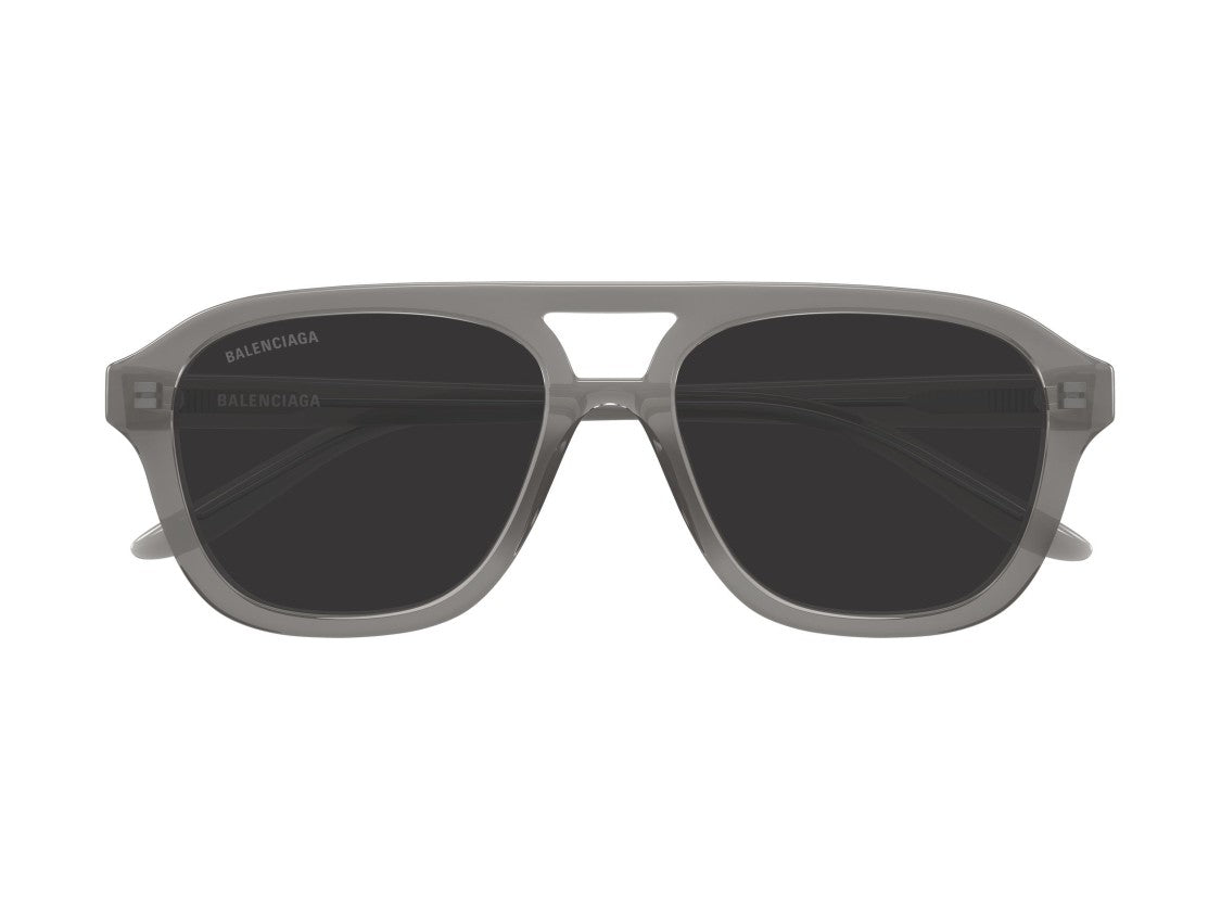 Balenciaga Bb0525s Translucent Grey Acetate Oversized Square Sunglasses