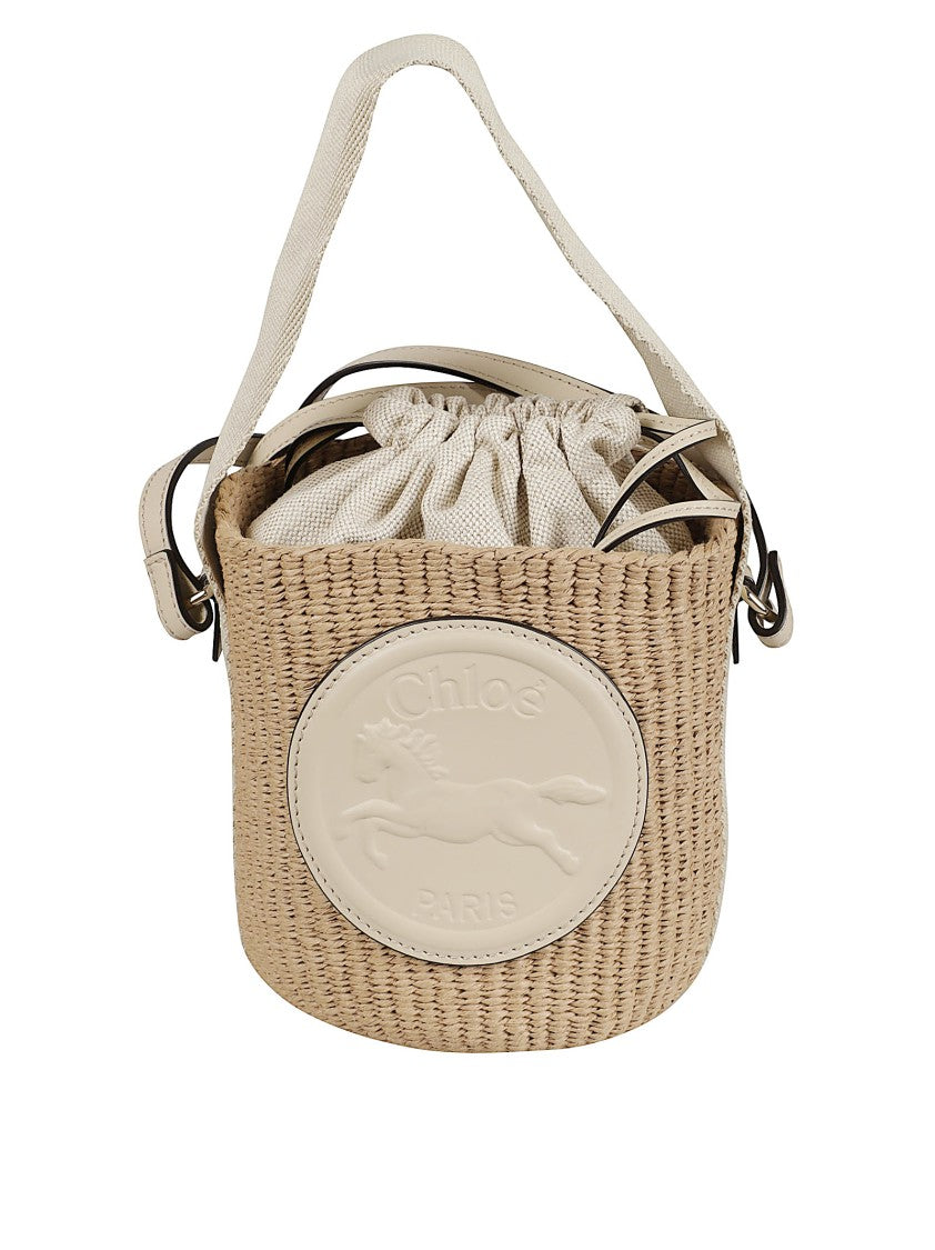 Chloé Bucket-Style Bag With Wide Fabric Shoulder Strap