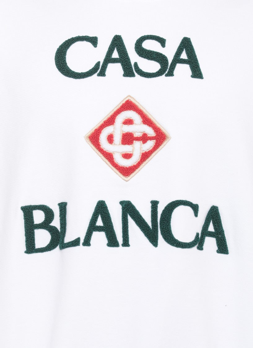 Casablanca Green Stacked Logo Sweatshirt