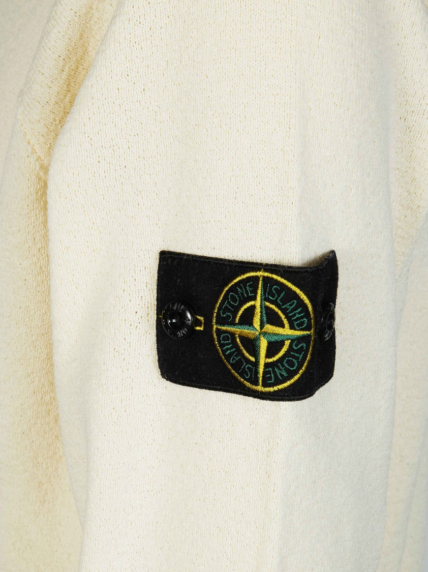 Stone Island Cream Off White Knit Sweater