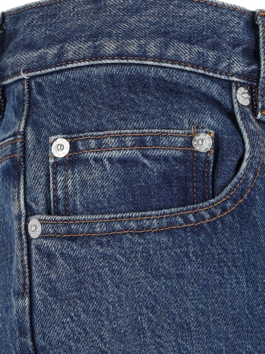 A.P.C. Straight Jeans, In Blue Denim, Medium Waist