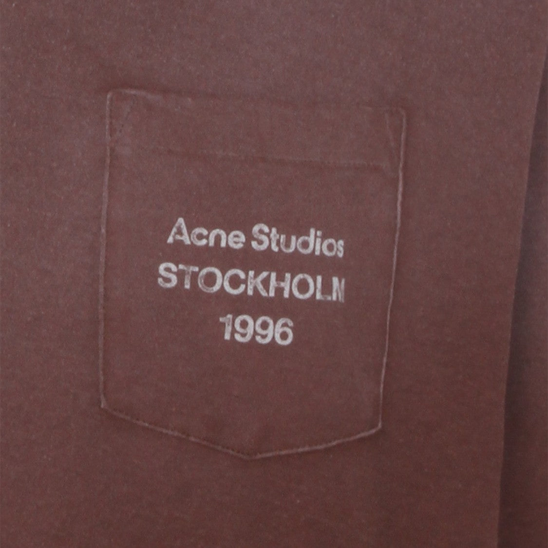 Acne Studios Short-Sleeve Brown T-Shirt With Chest Pocket