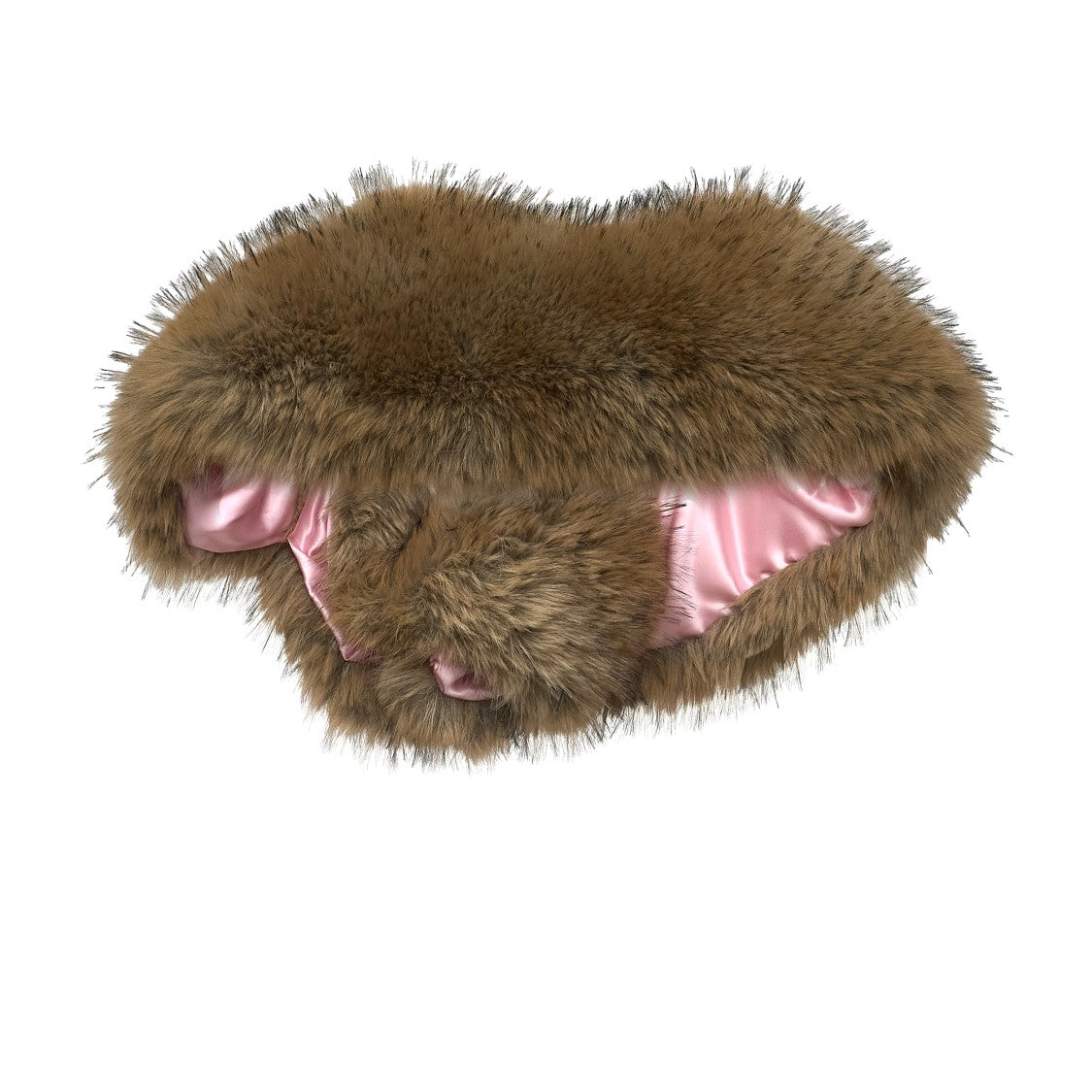 N°21 Plush Faux Fur Ribbon Tie Collar Scarf