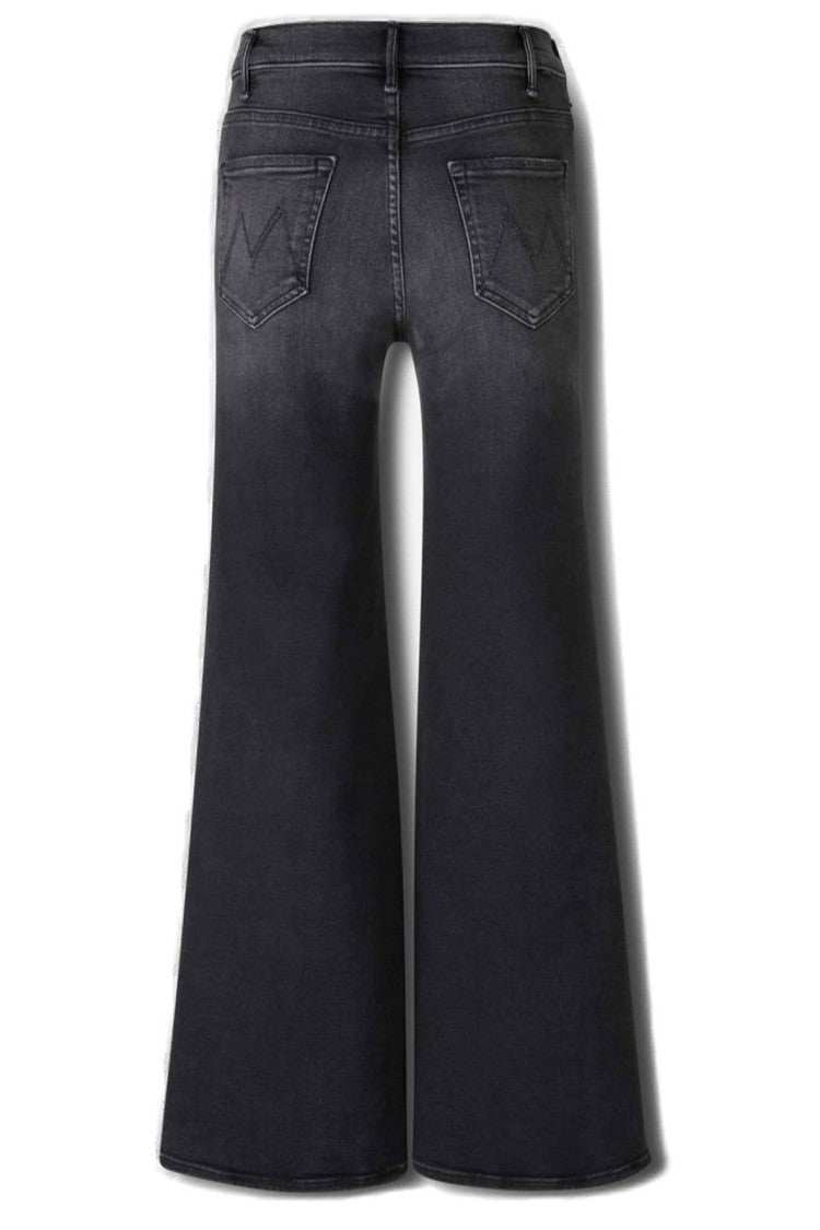 Mother The Hustler Roller Sneak Jeans – Black