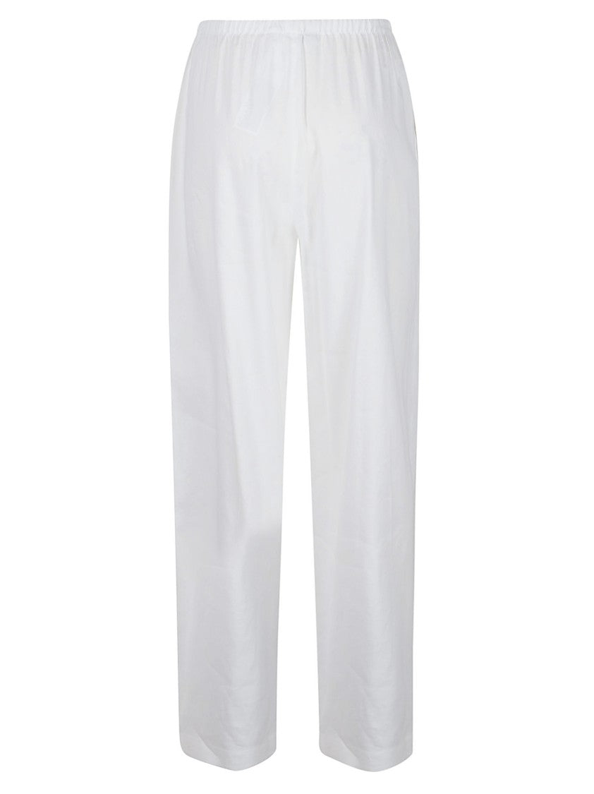 Max Mara Loose-Fitting Straight-Leg Pants With Elastic Waistband