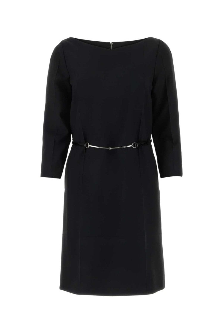 Gucci Black Crepe Mini Dress