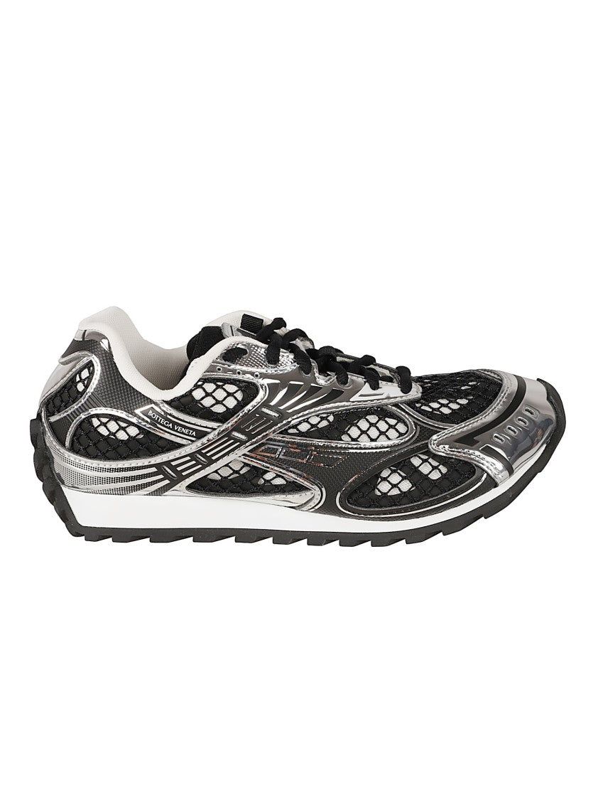 Bottega Veneta Silver Dynamic Futuristic Sneakers