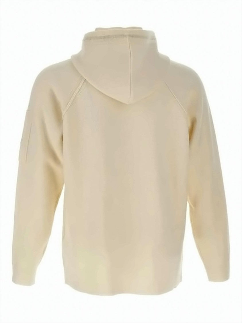 C.P. Company Grs Full-Zip Hooded Sweater In Soft Wool Blend