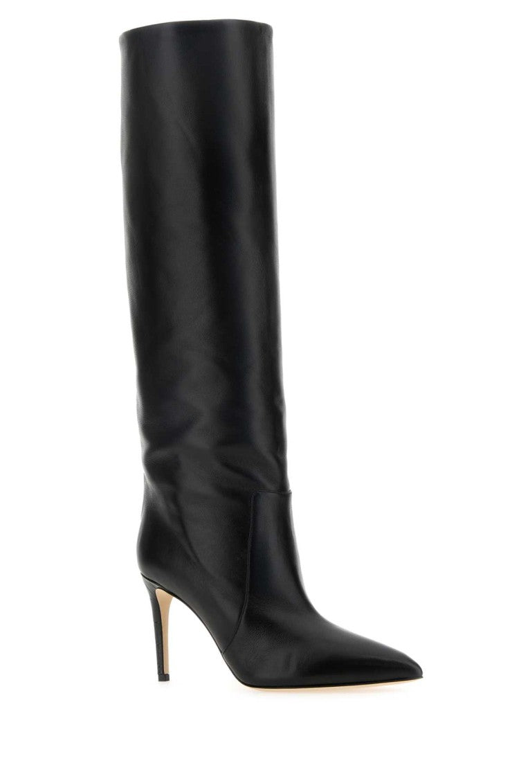 Paris Texas Black Leather Boots