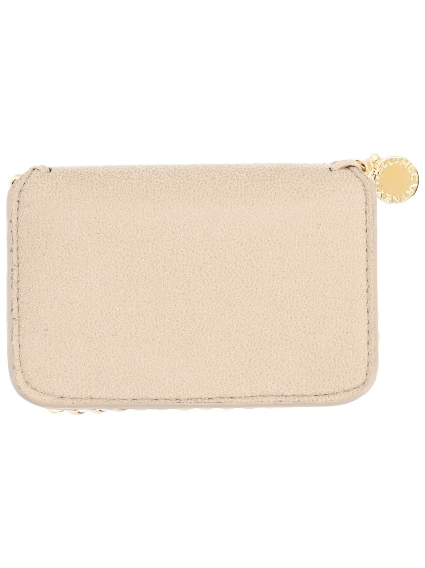 Stella Mccartney Neutral Falabella Chain Trim Wallet
