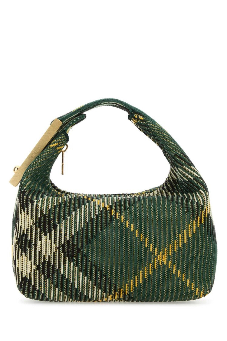 Burberry Embroidered Nylon Mini Peg Handbag