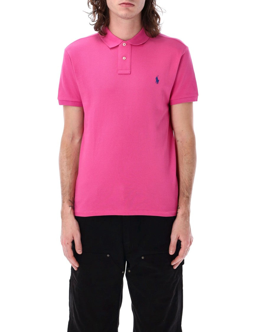 Polo Ralph Lauren Rib-Knit Cotton Polo Shirt With Signature Pony