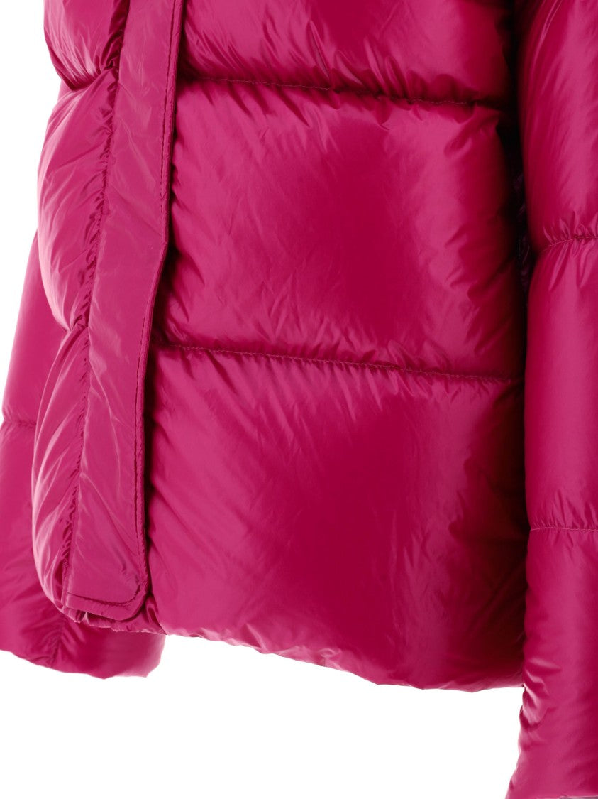 Aspesi Fuchsia Padded Jacket With Detachable Hood