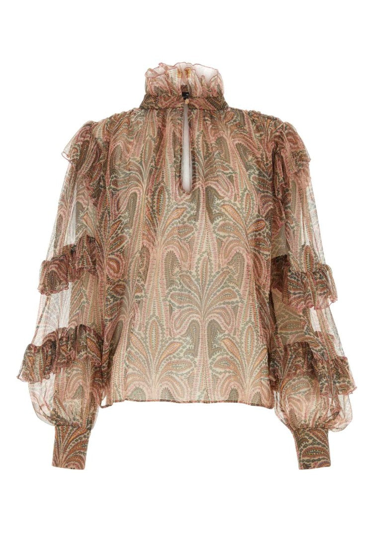 Etro Printed Crepe Blouse