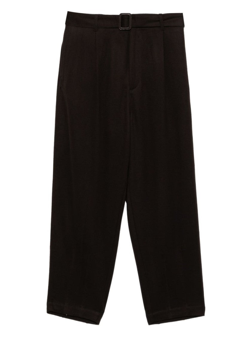 Emporio Armani Straight-Leg Trousers With Waist Belt