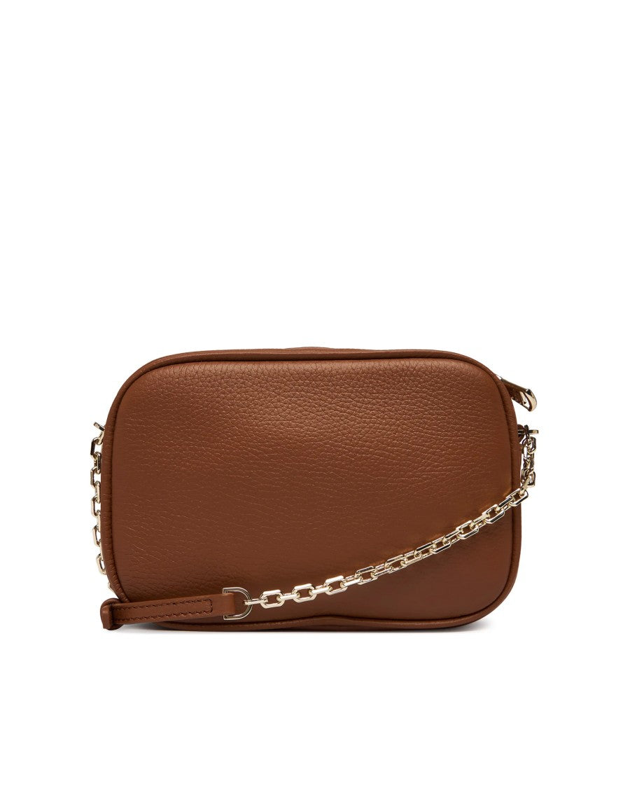 Patrizia Pepe Black Leather Crossbody Bag