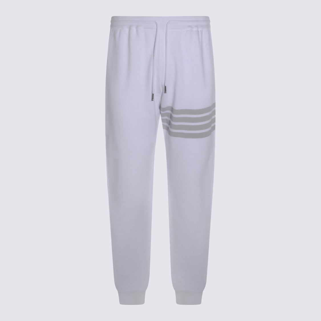 Thom Browne Casual Trousers With Subtle Horizontal Stripes