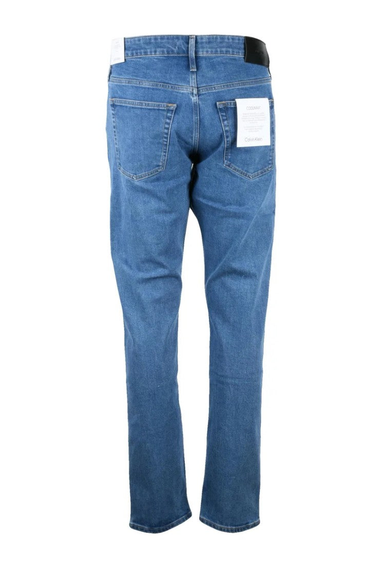 Calvin Klein Blue Tapered Stretch Jeans