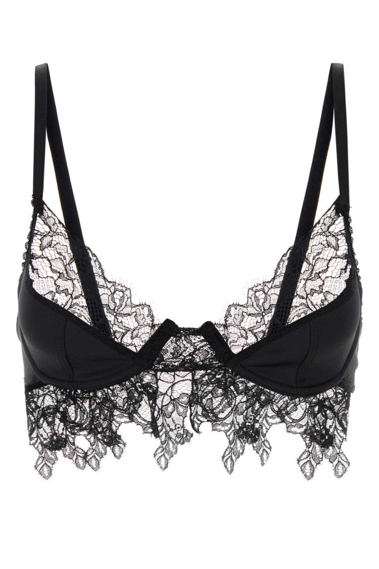Blumarine Black Stretch Jersey Bra