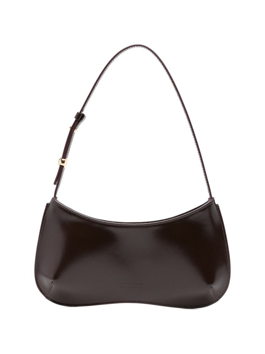 Jacquemus Dark Red Top Zip Adjustable Bag