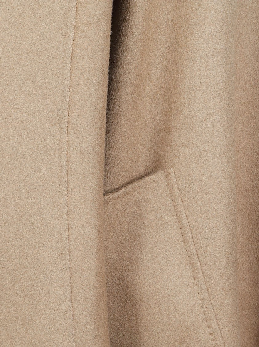 Max Mara Beige Cape-Style Coat