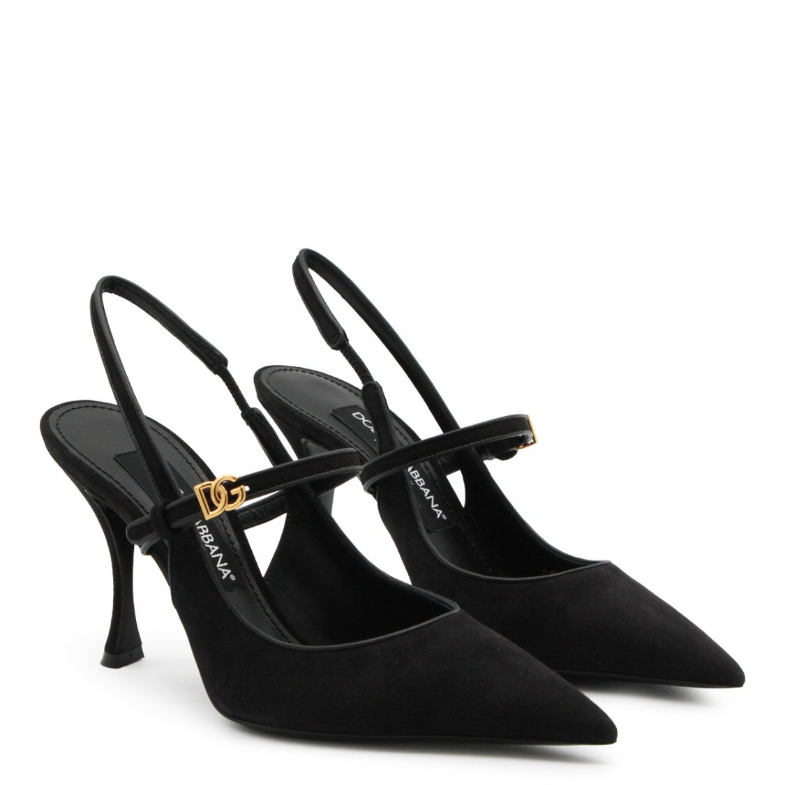 Dolce & Gabbana Black Leather Stiletto Pumps