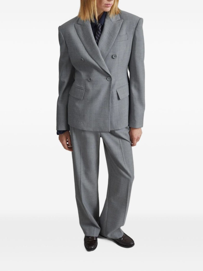 The Frankie Shop Structured Double-Breasted Tailored Jacket