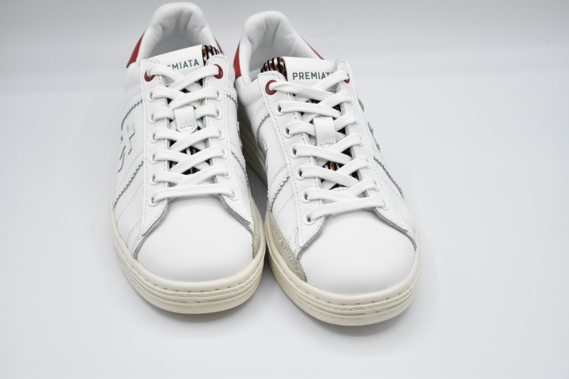 Premiata Leather Sneakers With Contrasting Detail