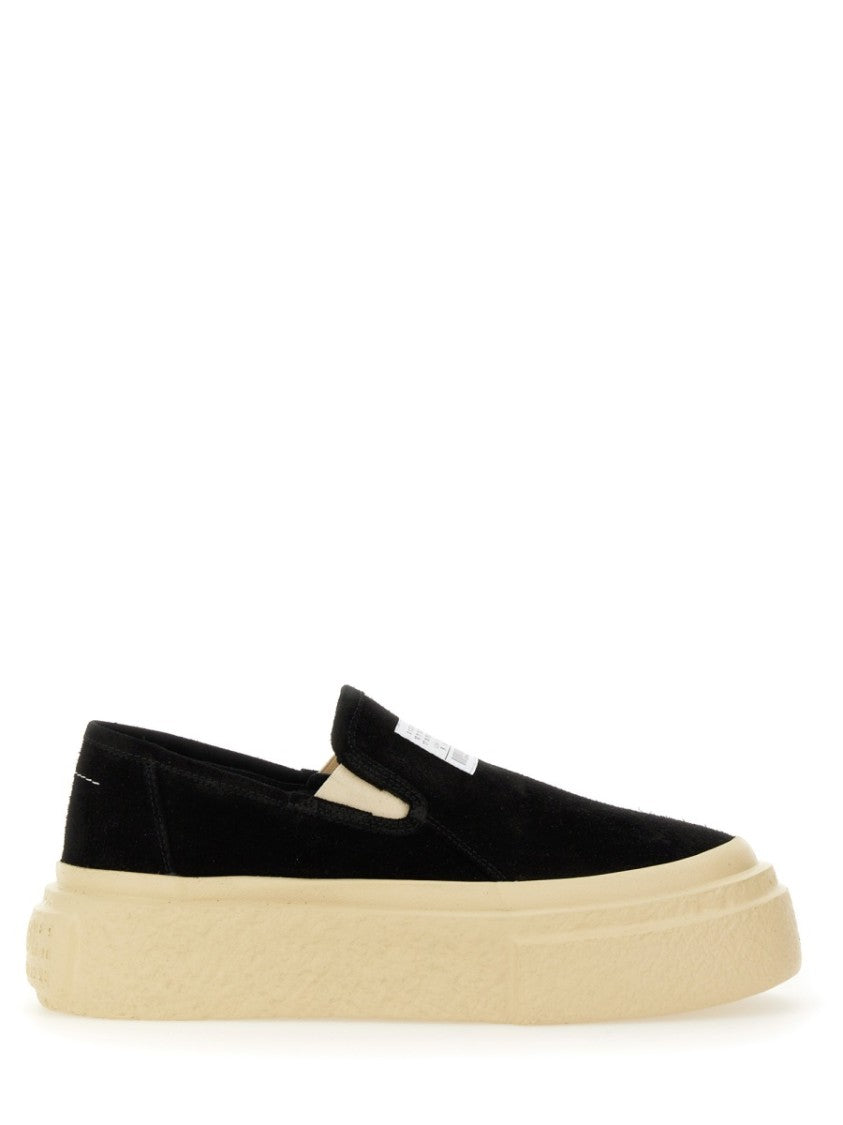 Mm6 By Maison Margiela Leather Sneakers