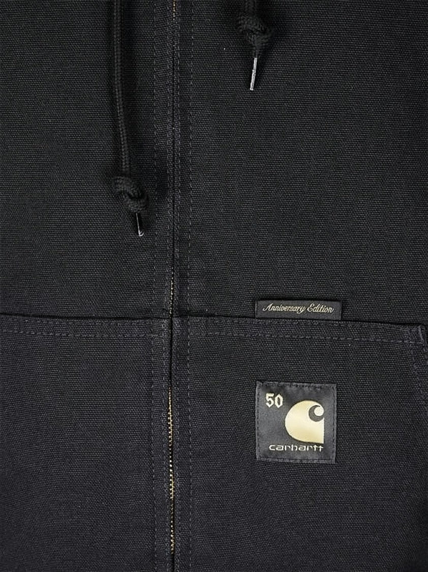 Carhartt Wip Reversible Black And Red Canvas Jacket