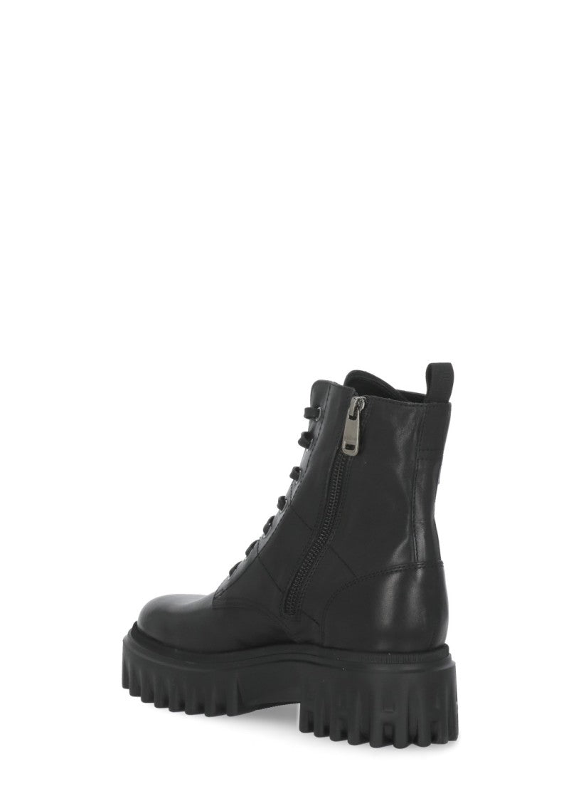 Hogan Black H700 Side-Zip Leather Boots