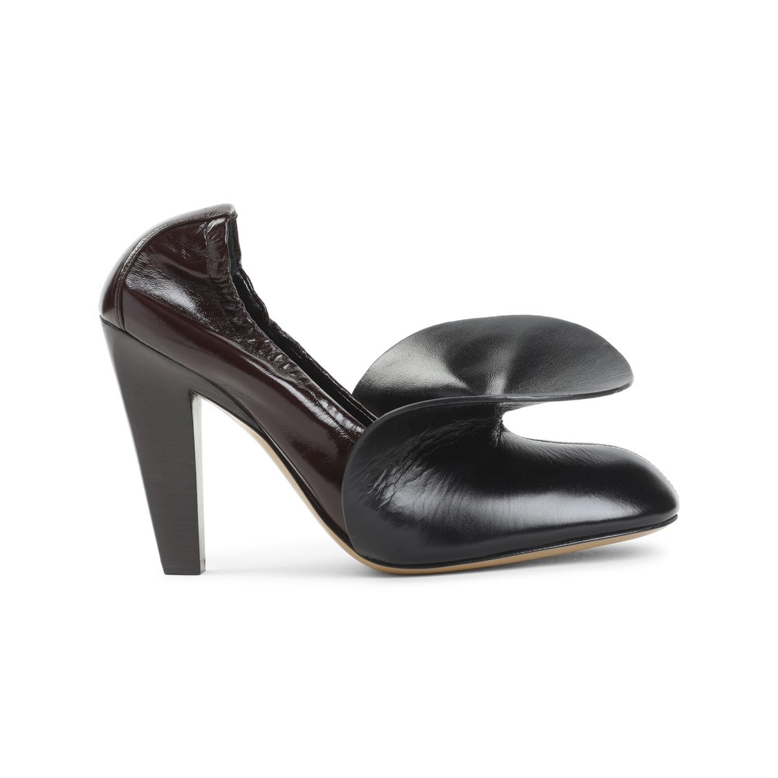 Phoebe Philo Sculptural Design Black Calf Leather Pumps