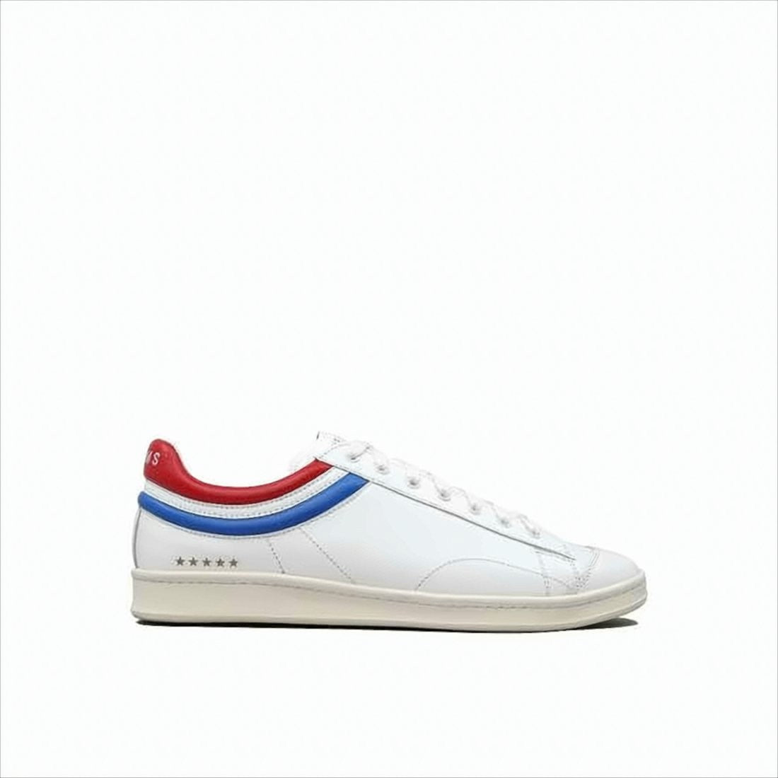 Helms Paris Low-Top Smooth Calf Leather Sneakers With Bold Stripes